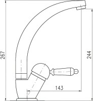 Смеситель для кухни Rav Slezak Labe L506.5/3