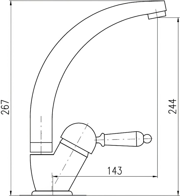 Смеситель для кухни Rav Slezak Labe L506.5/3