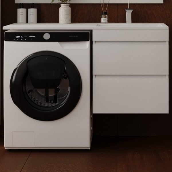 Тумба под раковину Style Line Даллас 115 Люкс Plus подвесная, белая