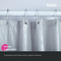 Штора для ванной IDDIS Base BD05P18i11 180х200, серая