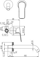 Смеситель для раковины Paini Viva Style P4YO208 С ВНУТРЕННЕЙ ЧАСТЬЮ, черный Смеситель для раковины Paini Viva Style P4YO208 С ВНУТРЕННЕЙ ЧАСТЬЮ, черный