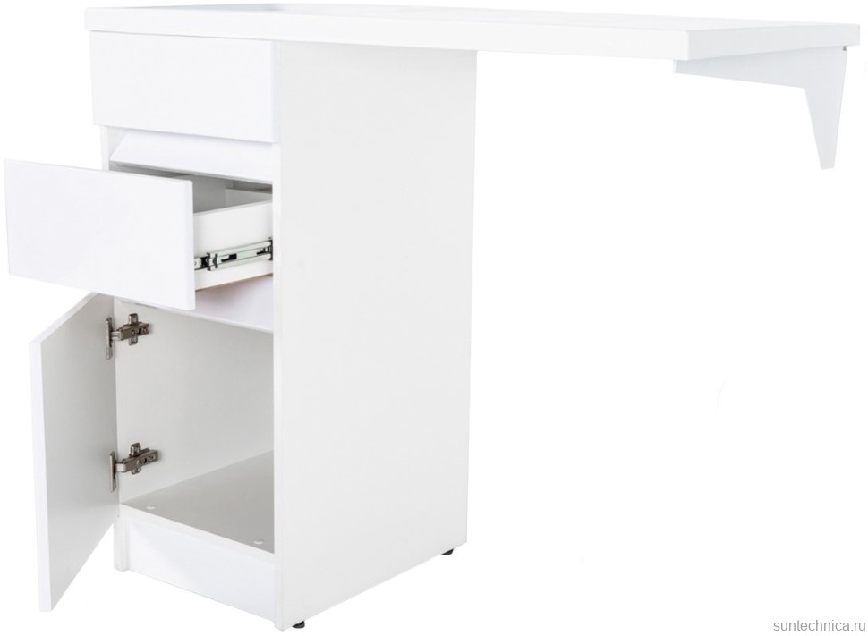 Тумба под раковину Orange Sistema 40 L белый глянец, с ящиками, под стиральную машину