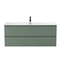 Тумба с раковиной BelBagno Kraft 120 подвесная, матовая еловая, раковина bb1200etl