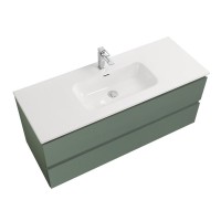 Тумба с раковиной BelBagno Kraft 120 подвесная, матовая еловая, раковина bb1200etl