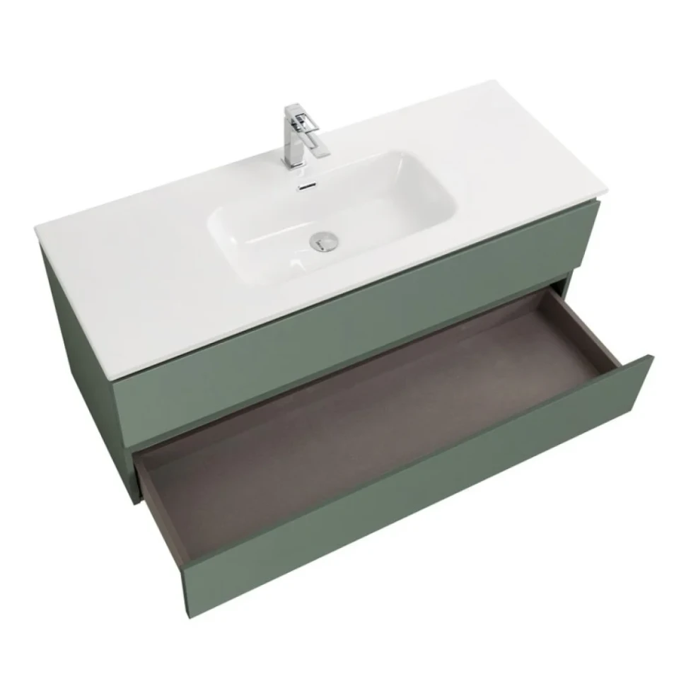 Тумба с раковиной BelBagno Kraft 120 подвесная, матовая еловая, раковина bb1200etl