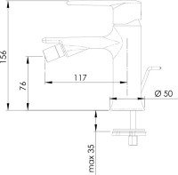 Смеситель для биде Remer Vanity V20