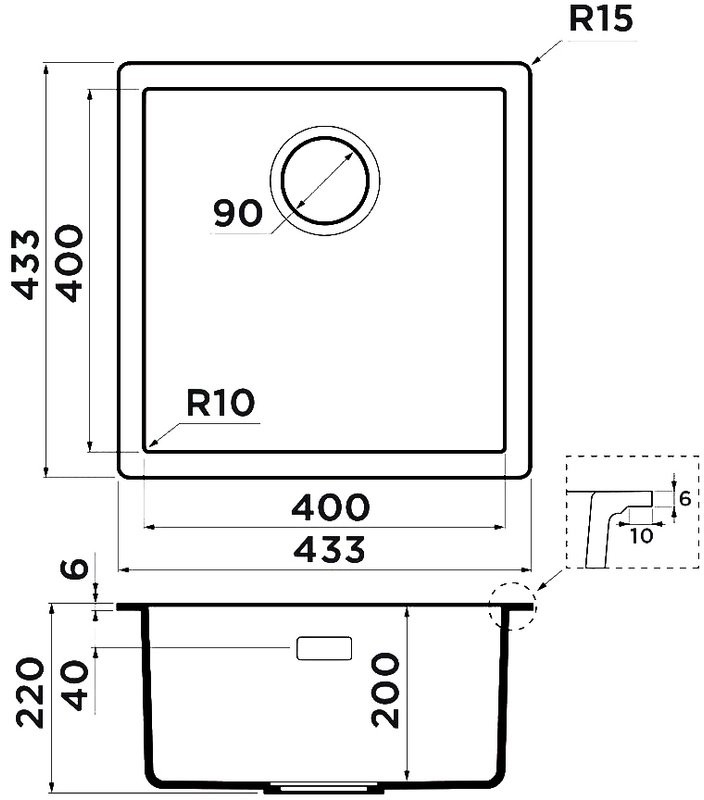 Комплект Мойка Omoikiri Yamakawa 45-Integra-GR leningrad grey + Измельчитель Nagare 750