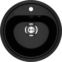 Мойка кухонная Ulgran U-700 -344 ультра-черная Мойка кухонная Ulgran U-700 -344 ультра-черная