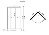 Душевая кабина Niagara Eco E90/13/MT 90х90 см