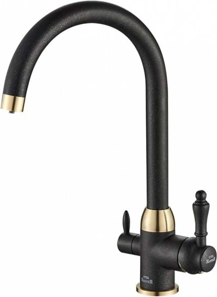 Смеситель для кухни Steel Hammer SH 723 BLACK BR