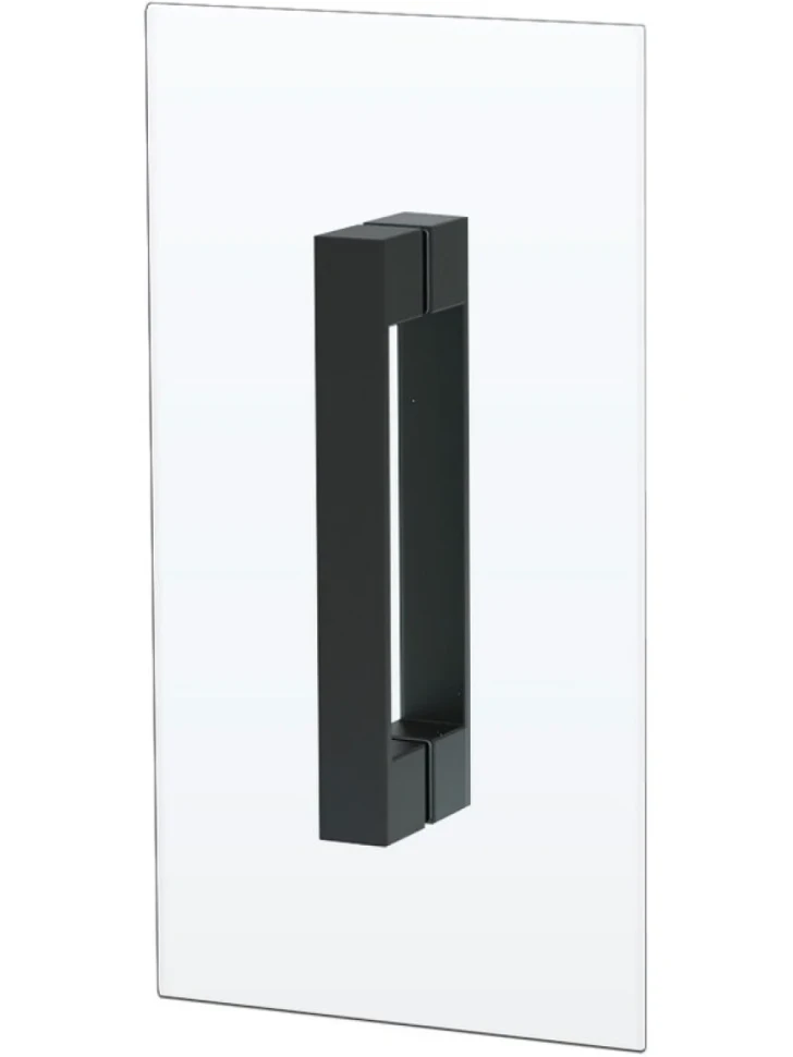Душевая дверь в нишу Vegas Glass EP-F-2 Novo 185 02М 10 L профиль черный матовый, стекло сатин