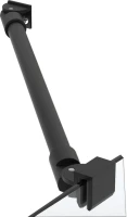 Душевая дверь в нишу Vegas Glass EP-F-2 Novo 185 02М 10 L профиль черный матовый, стекло сатин