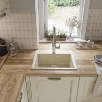 Мойка кухонная Domaci Палермо PR-565-002 бежевая Мойка кухонная Domaci Палермо PR-565-002 бежевая