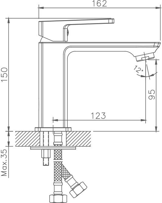 Смеситель для раковины Haiba HB176 HB10176