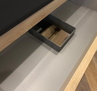 Мебель для ванной комнаты Jacob Delafon Vivienne 120 дуб давос, раковина черная