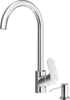 Смеситель для кухни AM.PM Like F8007D00 с дозатором, хром