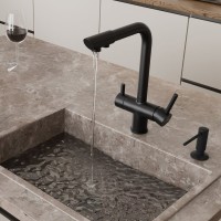 Смеситель для кухни Wasserkraft A8367 черный матовый