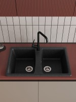 Мойка кухонная Domaci Болонья М-26-007 антрацит Мойка кухонная Domaci Болонья М-26-007 антрацит