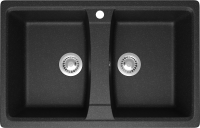 Мойка кухонная Domaci Болонья М-26-007 антрацит Мойка кухонная Domaci Болонья М-26-007 антрацит