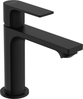 Смеситель для раковины Hansgrohe Rebris E 72557670 с донным клапаном, черный матовый