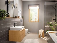 Смеситель для раковины Hansgrohe Rebris E 72557670 с донным клапаном, черный матовый