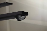 Смеситель для раковины Hansgrohe Rebris E 72557670 с донным клапаном, черный матовый