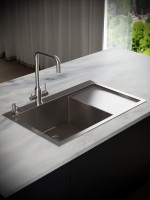Мойка кухонная РМС MRK-7851L L c дозатором, серый