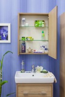 Мебель для ванной комнаты Sanflor Ларго 2 60, подвесная, вяз швейцарский