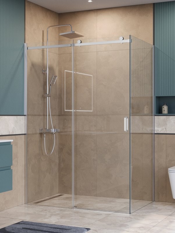 Душевой уголок BelBagno Soft Close-2 AH-1-140/100-C-Cr профиль хром