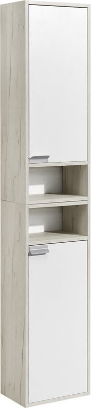 Шкаф AQUATON Флай R, дуб крафт, белый