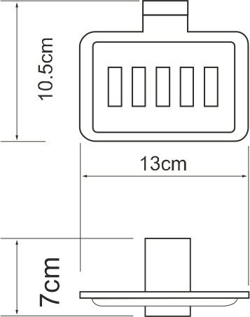 Набор Стакан Wasserkraft Lopau K-6028D + Мыльница K-6069