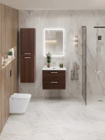 Мебель для ванной комнаты BelBagno Due 50 ручки хром полированный, noce