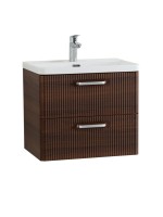 Мебель для ванной комнаты BelBagno Due 50 ручки хром полированный, noce