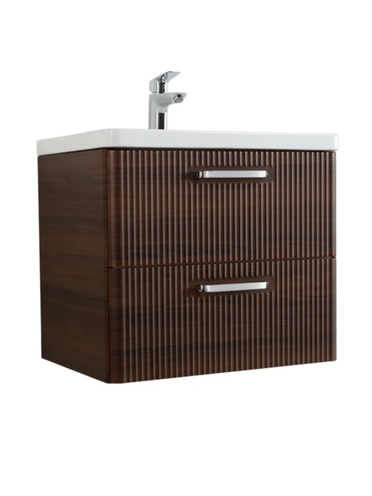 Мебель для ванной комнаты BelBagno Due 50 ручки хром полированный, noce