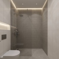 Душевая перегородка STWORKI Берген 100 см, профиль хром глянцевый, прозрачное стекло