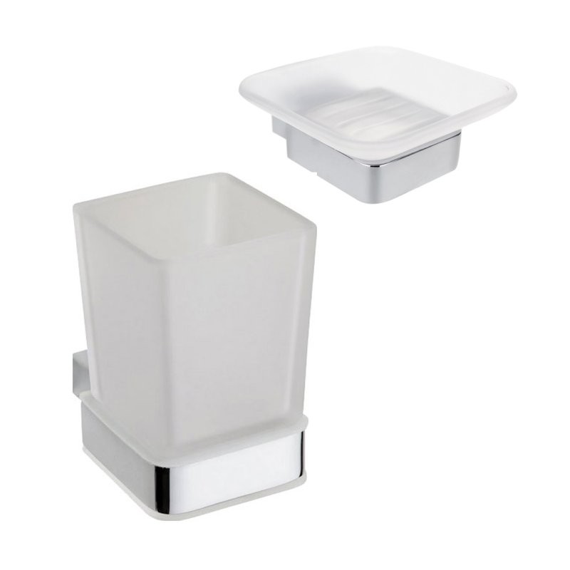 Набор Стакан Bemeta Via 135011012 + Мыльница 135008022