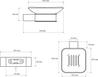 Набор Стакан Bemeta Via 135011012 + Мыльница 135008022 Набор Стакан Bemeta Via 135011012 + Мыльница 135008022
