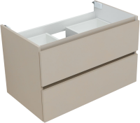 Тумба под раковину без столешницы Aquanet Вега 2.0 80 подвесная, бежевая матовая