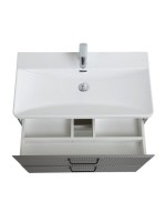 Мебель для ванной комнаты BelBagno Due 80 ручки сатиновый никель, сатин