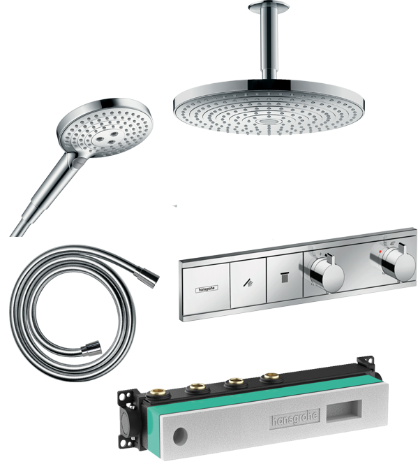 Душевой комплект Hansgrohe Raindance Select E 300 27337000+26530000+28272000+15355000+15310180