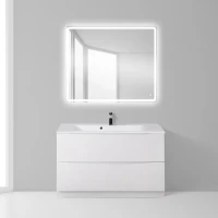 Тумба под раковину BelBagno Marino 100 bianco lucido, напольная