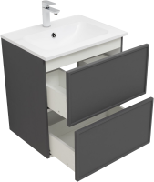 Мебель для ванной комнаты Aquanet Арт 60 подвесная, ясень графит