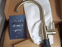 Смеситель для кухни Seaman Barcelone SSL-5815 light gold