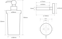 Набор Стакан Bemeta Retro 144110017 + Дозатор 144109017 Набор Стакан Bemeta Retro 144110017 + Дозатор 144109017