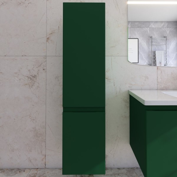 Шкаф-пенал для ванной Caprigo Forte 35 L бутылочное стекло