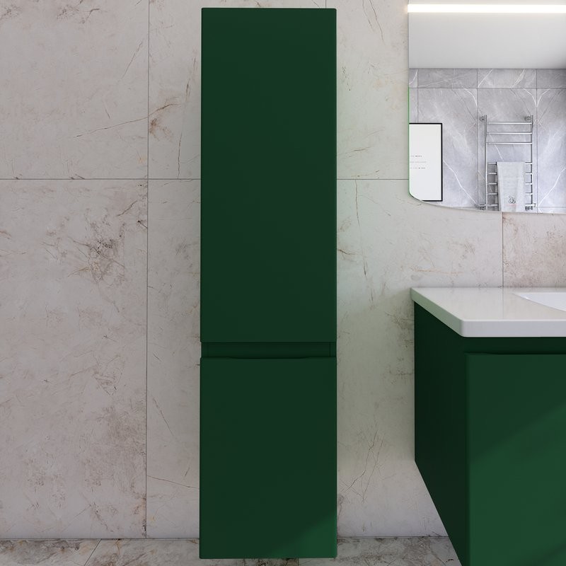 Шкаф-пенал для ванной Caprigo Forte 35 L бутылочное стекло