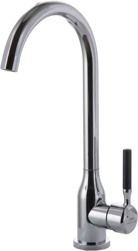 Смеситель для кухни Fashun A54022 хром, ручка черная