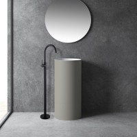 Напольный смеситель для раковины Abber Wasser Kreis AF8141B С ВНУТРЕННЕЙ ЧАСТЬЮ, черный