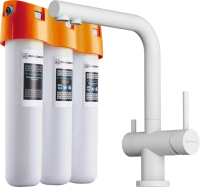 Комплект Смеситель Omoikiri Nagano P-WH белый + Фильтр Pure Drop Lite