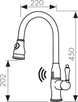 Смеситель для кухни Kaiser Vincent 31366 хром